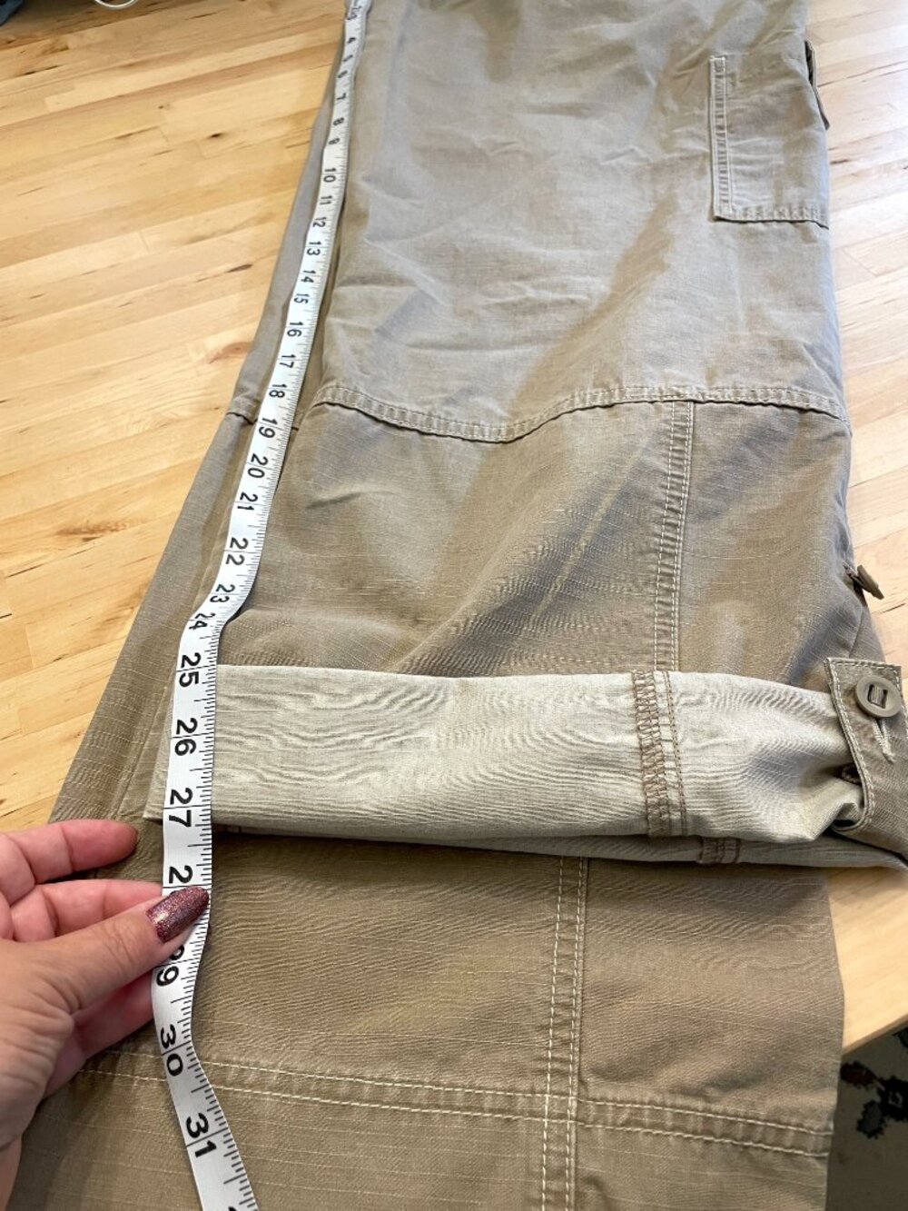 Royal Robbins Travel Adventure Pants Cotton sz10 Gorpcore Granola Cargos Outdoor - Picture 11 of 15